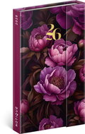 NOTIQUE weekly magnetic Purple flowers 2026, 13 x 21 cm - Planner