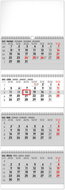 NOTIQUE 4-month standard foldable 2026, 29,5 x 84,5 cm - Wall Calendar