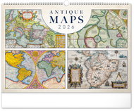 NOTIQUE Old maps 2026, 48 x 33 cm - Wall Calendar