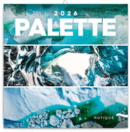 NOTIQUE Palette 2026 notepad, 30 x 30 cm - Wall Calendar
