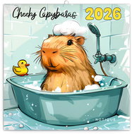 NOTIQUE Divergent capybaras 2026 notebook, 30 x 30 cm - Wall Calendar