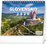 NOTIQUE Fairytale Slovakia 2026, 16.5 x 13 cm - Desk Calendar