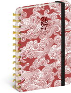 NOTIQUE Spirálový 18měsíční Petito – Mraky 2026/2027, 13 x 18 cm - Planner
