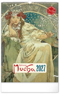 NOTIQUE Alfons Mucha 2027, 33 × 46 cm - Wall Calendar