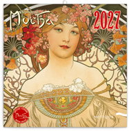NOTIQUE poznámkový Alfons Mucha 2027, 30 × 30 cm - Wall Calendar