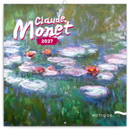 NOTIQUE poznámkový Claude Monet 2027, 30 × 30 cm - Wall Calendar