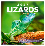 NOTIQUE poznámkový Ještěři 2027, 30 × 30 cm - Wall Calendar