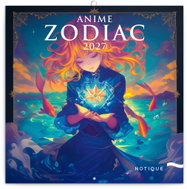 NOTIQUE poznámkový Anime Zodiac 2027, 30 × 30 cm - Wall Calendar
