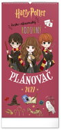 NOTIQUE rodinný plánovací Harry Potter 2027, 21 × 42 cm - Wall Calendar