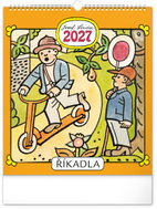 NOTIQUE Josef Lada – Říkadla 2027, 30 × 34 cm - Wall Calendar