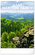NOTIQUE Národní parky Čech a Moravy 2027, 33 x 46 cm - Wall Calendar