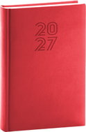 NOTIQUE denní Aprint 2027, červený, 15 × 21 cm - Planner