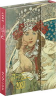 NOTIQUE týdenní magnetický Alfons Mucha 2027, 11 × 16 cm - Planner