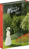 NOTIQUE týdenní magnetický Claude Monet 2027, 11 × 16 cm - Planner