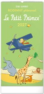NOTIQUE Rodinný plánovací Malý princ 2027, 21 × 42 cm - Wall Calendar