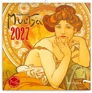 NOTIQUE Alfons Mucha 2027, 20 × 20 cm - Wall Calendar