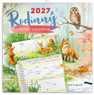 NOTIQUE Zvieratká 2027, 30 × 30 cm - Wall Calendar