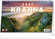 NOTIQUE Krajina CZ/SK 2027, 23,1 × 14,5 cm - Desk Calendar