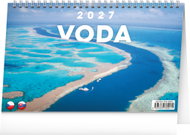 NOTIQUE Voda CZ/SK 2027, 23,1 × 14,5 cm - Desk Calendar