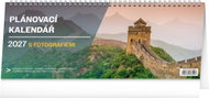 NOTIQUE plánovací s fotografiemi 2027, 33 × 12,5 cm - Desk Calendar