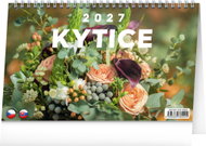NOTIQUE Kytice CZ/SK 2027, 23,1 × 14,5 cm - Desk Calendar