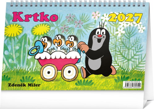 NOTIQUE Krtko 2027, 23,1 × 14,5 cm - Desk Calendar - Main image