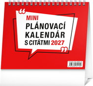 NOTIQUE Planner with Quotes 2027, 16.5 × 13 cm - Desk Calendar