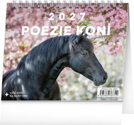 NOTIQUE Horse Poetry 2027, 16.5 × 13cm - Desk Calendar