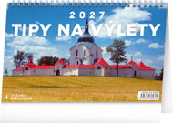 NOTIQUE Tipy na výlety 2027, 23,1 × 14,5 cm - Desk Calendar