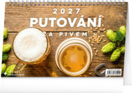NOTIQUE Putování za pivem 2027, 23,1 × 14,5 cm - Desk Calendar