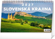 NOTIQUE Slovak Landscape 2027, 23.1 × 14.5 cm - Desk Calendar