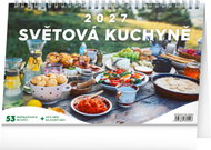 NOTIQUE Světová kuchyně 2027, 23,1 × 14,5 cm - Desk Calendar