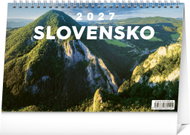 NOTIQUE Slovakia 2027, 23.1 × 14.5 cm - Desk Calendar