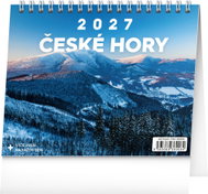 NOTIQUE Czech Mountains 2027, 16.5 × 13cm - Desk Calendar
