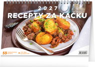 NOTIQUE Recepty za kačku 2027, 23,1 × 14,5 cm - Desk Calendar