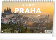 NOTIQUE Praha – Miluju Prahu 2027, 23,1 × 14,5 cm - Desk Calendar