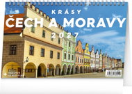 NOTIQUE Krásy Čech a Moravy 2027, 23,1 × 14,5 cm - Desk Calendar