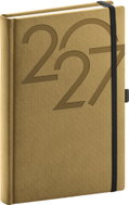 NOTIQUE denní Ajax 2027, zlatý, 15 × 21 cm - Planner