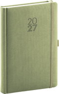 NOTIQUE denní Diamante 2027, olivový, 15 × 21 cm - Planner