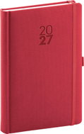 NOTIQUE denní Diamante 2027, červený, 15 × 21 cm - Planner