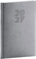 NOTIQUE týdenní Aprint 2027, šedý, 15 × 21 cm - Planner