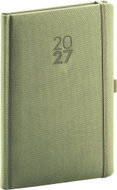 NOTIQUE týdenní Diamante 2027, olivový, 15 × 21 cm - Planner