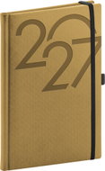 NOTIQUE týdenní Ajax 2027, zlatý, 15 × 21 cm - Planner