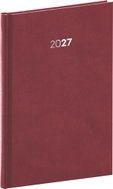 NOTIQUE týdenní Balakon 2027, bordó, 15 × 21 cm - Planner