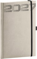 NOTIQUE týdenní Aprint Top 2027, světle šedý, 15 × 21 cm - Planner