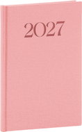 NOTIQUE týdenní diář Biella 2027, růžový, 15 × 21 cm - Planner