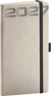 NOTIQUE kapesní Aprint Top 2027, světle šedý, 9 × 15,5 cm - Planner