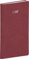 NOTIQUE kapesní Balakon 2027, bordó, 9 × 15,5 cm - Planner
