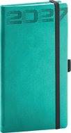 NOTIQUE kapesní Aprint Top 2027, tyrkysový, 9 × 15,5 cm - Planner