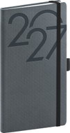 NOTIQUE kapesní Ajax 2027, černý, 9 × 15,5 cm - Planner